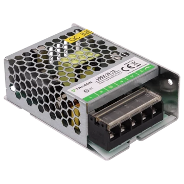 TRACON Fém házas LED meghajtó, 90-264VAC/12VDC, 25W, 0-2,1A, IP20 (LDCV-25-12)