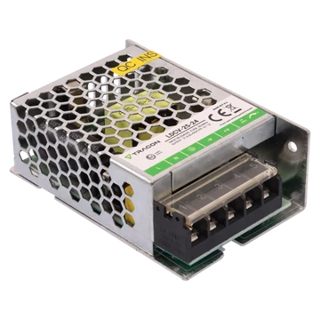 TRACON Fém házas LED meghajtó, 90-264VAC/24VDC, 25W, 0-1,1A, IP20 (LDCV-25-24)