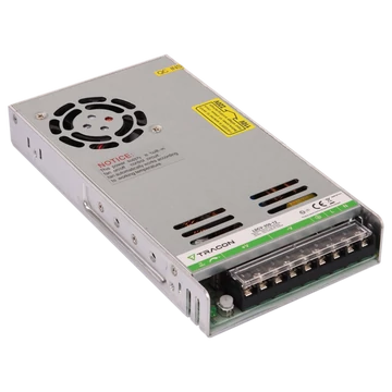 TRACON Fém házas LED meghajtó, 90-264VAC/12VDC, 350W, 0-29A, IP20 (LDCV-350-12)