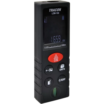 TRACON Lézeres távolságmérő, max. 100m (LDM100)