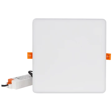 TRACON Védett, beépíthető LED mélysugárzó, négyzetes, 230 VAC, 10 W, 4000 K, 920 lm, IP66, EEI=F (LED-DLNIP-10NW)