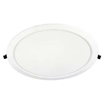 TRACON Védett, beépíthető LED mélysugárzó, kerek, fehér, 220-240 VAC, 24 W, 4000 K, 2490 lm, IP44, EEI=F (LED-DLV-24NW)