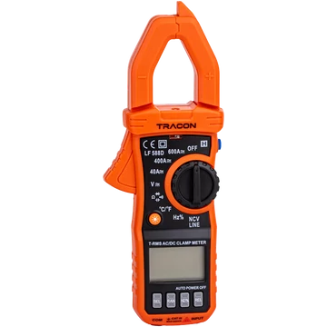 TRACON Digitális lakatfogó, TRMS, DCV, ACV, DCA, OHM, diode check, NCV, signal (LF588D)