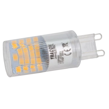 TRACON LED G9 fényforrás alumínium házzal, 230 VAC, 4 W, 2700 K, G9, 350 lm, 200°, EEI=F (LG9H4W)