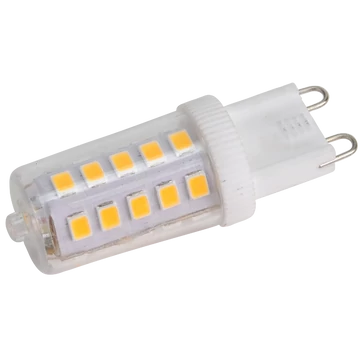 TRACON LED fényforrás műanyag házban, 230 VAC, 3 W, 4000 K, G9, 350 lm, 270°, EEI=E (LG9X3NW)