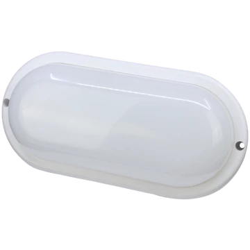 TRACON Műanyag házas LED hajólámpa, ovális forma, 230 VAC, 50 Hz, 8 W, 640 lm, 4000 K, IP44, EEI=G (LHDO8NW)