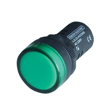 TRACON LED-es jelzőlámpa, zöld, 12V AC/DC, d=22mm (LJL22-GA)