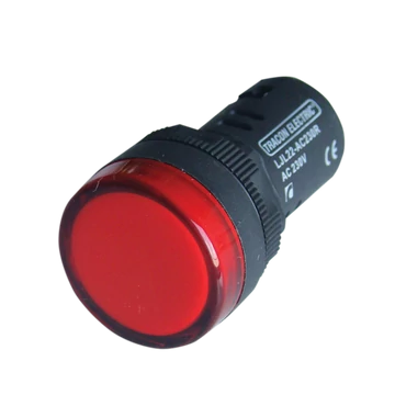 TRACON LED-es jelzőlámpa, piros, 24V AC/DC, d=22mm (LJL22-RC)