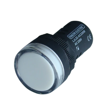 TRACON LED-es jelzőlámpa, fehér, 400V AC, d=22mm (LJL22-WF)