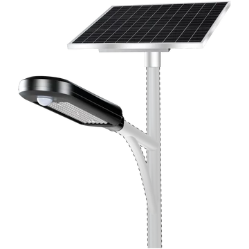 TRACON Napelemes utcalámpa állítható napelemmel, 40 W, 4000 K, 5200 lm, IP65, 12,8 V 15000 mAh LiFePO4 (LSLSB40W)