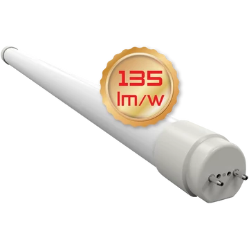 TRACON Üveg LED világító cső, opál burás, 230 V, 50 Hz, G13, 9 W, 1170 lm, 3000 K, 200°, EEI=E (LT8GH609WW)