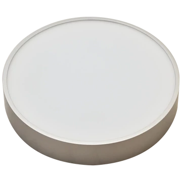 TRACON Műanyag búrás falon kívüli LED lámpatest ezüst peremmel, 230 V, 50 Hz, 16 W, 1200 lm, 3000 K, EEI=G (MFDS16W)
