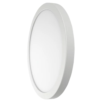 TRACON Kerek mennyezeti lámpa, króm kerettel, 230V, 50Hz, 18W, 1500lm, 4000K, EEI=G (MFP18NW)