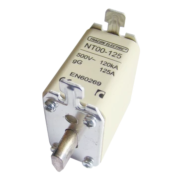 TRACON Késes biztosító, Un=400V AC, 100A, 00, 120kA/500VAC, gG (NT00-100)