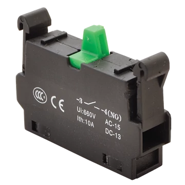 TRACON Érintkező-egység NYG(K)3 sorozathoz NO, 1xNO, 5A/230V AC-15, 1A/230V DC-13 (NYG3-CE1)