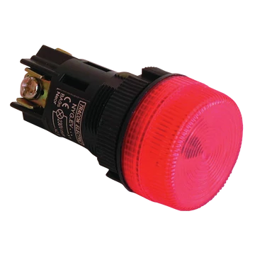 TRACON Jelzőlámpa, műanyag testű, sárga, izzó nélkül, 0,4A/250V AC, d=22mm, IP42 (NYGEV165S)