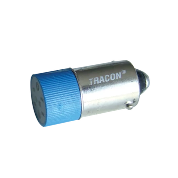TRACON LED-es jelzőizzó, kék, 400V AC, Ba9s (NYGL-AC400B)