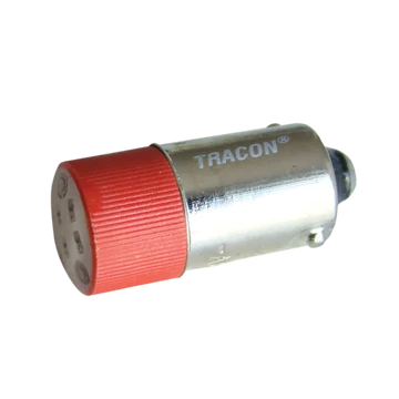 TRACON LED-es jelzőizzó, piros, 400V AC, Ba9s (NYGL-AC400R)