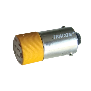 TRACON LED-es jelzőizzó, sárga, 400V AC, Ba9s (NYGL-AC400Y)