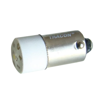 TRACON LED-es jelzőizzó, fehér, 230V AC/DC, Ba9s (NYGL-ACDC230W)
