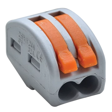 TRACON Csavar nélküli vezetékösszekötő, nyitható, 0,75-4mm2, 32A, 400VAC 2P (OVO2,5-2)