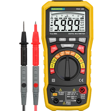 TRACON Digitális multiméter True RMS, DCV, ACV, DCA, ACA, OHM, C, °C, dioda (PAN188)
