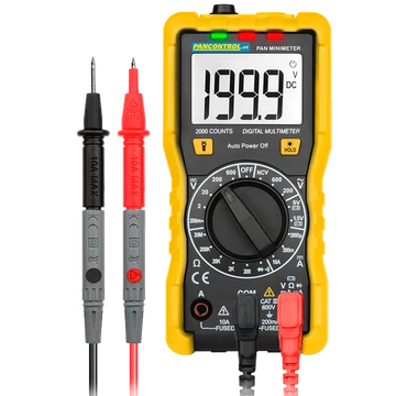 TRACON Digitális multiméter, DCV, ACV, DCA, OHM, dioda, NCV (PANMINIMETER)
