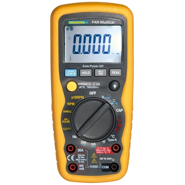 TRACON Gépjármű teszter, ACV/DCV, ACA/DCA, R, C, Hz, °C, Infra (PANMULTICAR)