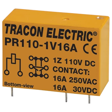 TRACON Print relé, 110V DC / 1xCO (16A, 230V AC / 30V DC) (PR110-1V16A)