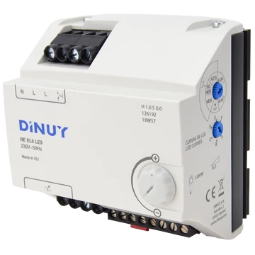 TRACON Fényerő-szabályzó modul, DIN sínre, 5 modulos, 230 VAC, 50 Hz, 1000 W (REEL5LE3)