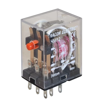 TRACON Miniatűr relé, 12V DC / 3xCO, (3A, 230V AC / 28V DC) (RM12-12DC)