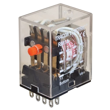 TRACON Miniatűr relé, 48V AC / 4xCO (3A, 230V AC / 28V DC) (RM14-48AC)
