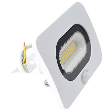 TRACON SMD fényvető mozgásérzékelővel, fehér, 20W, 4000K, IP65, 220-240V AC, 1600lm, 110°, 3-10m, EEI=G (RSMDLFM20)