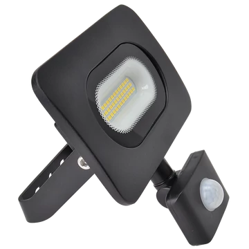 TRACON SMD fényvető mozgásérzékelővel, fekete, 220-240V, 20W, 4000K, IP65, 1600lm, 120°, 10s-7min, 3-10m, EEI=G (RSMDLM20H)