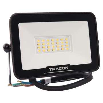 TRACON LED fényvető SAMSUNG chippel, 220-240V AC, 20W, 4000K, IP66, 2000lm, EEI=F (RSMDS20W)