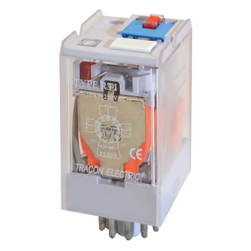 TRACON Ipari teljesítmény relé, 24V DC / 3xCO (10A, 230V AC / 28V DC) (RT11-24DC)
