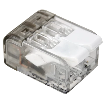 TRACON Csavar nélküli vezetékösszekötő, nyitható átlátszó, 0,2-4mm2, 32A, 450VAC 2P (RVON2)