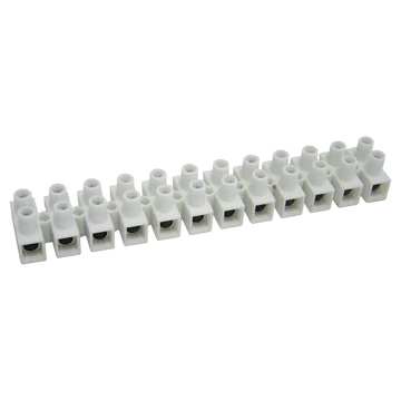 TRACON Flexibilis sorozatkapocs, H profil, 12 tag, natúr, 6mm2, 450VAC, 40A, PP (S10A-H)