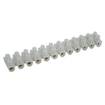 TRACON Flexibilis nyomólemezes sorozatkapocs, H profil, 12 tag, natúr, 25mm2, 450VAC, 80A, PP (S60A-H-L)