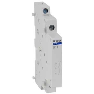 TRACON Segédérintkező SHK kontaktorhoz, 0,5 Mod, 1NO+1NC, AC12 (230V) 5A (SHK-S11)