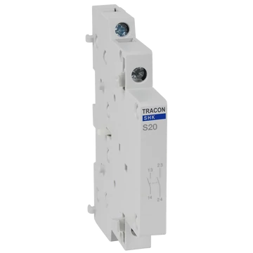 TRACON Segédérintkező SHK kontaktorhoz, 0,5 Mod, 2NO, AC12 (230V) 5A (SHK-S20)