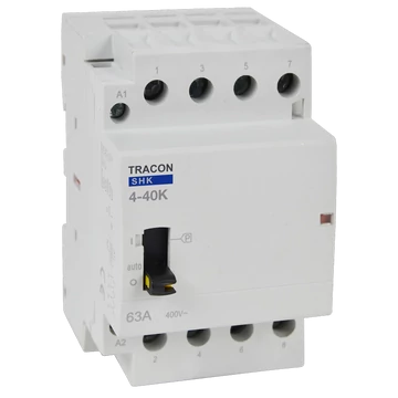 TRACON Installációs kontaktor, 230V AC, 50Hz, 3 Mod, 4xNO, AC1/AC7a, 40A (SHK4-40K)