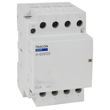 TRACON Installációs kontaktor, 230V AC, 50Hz, 3 Mod, 2xNO+2xNC, AC1/AC7a, 63A (SHK4-63V22)