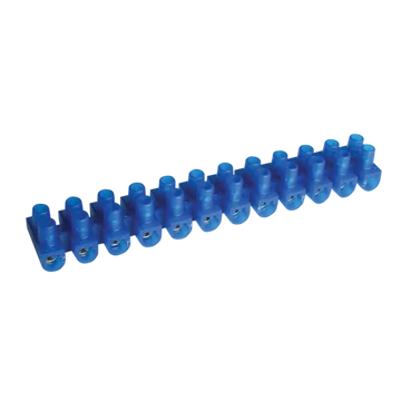 TRACON Flexibilis sorozatkapocs, U profil, 12 tag, kék, 10mm2, 450VAC, 50A, PE (SK15A-U)