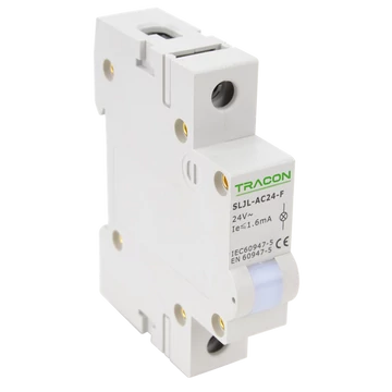 TRACON Sorolható ledes jelzőlámpa, fehér, 24V AC (SLJL-AC24-F)