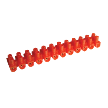 TRACON Flexibilis sorozatkapocs, U profil, 12 tag, piros, 10mm2, 450VAC, 50A, PE (SP15A-U)