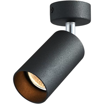 TRACON Mennyezeti állítható spot lámpatest, fekete, 100-240VAC, 50Hz, 1xGU10, max.35W (SPGU10MA1B)