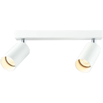 TRACON Mennyezeti állítható spot lámpatest, fehér, 100-240VAC, 50Hz, 2xGU10, max.2x35W (SPGU10MA2W)