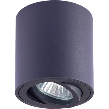 TRACON Mennyezeti spot lámpatest, hengeres, dönthető, fekete, 100-240VAC, 50Hz, 1xGU10, max.35W (SPGU10MDB)