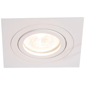 TRACON Süllyesztett spot lámpatest, négyzetes, dönthető, fehér, 93x93x24mm (SPND1W)